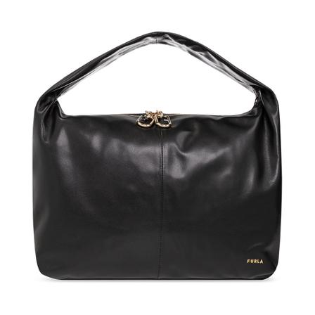 Furla, Ginger shoulder bag Zwart, Dames, Maat:ONE Size,leer