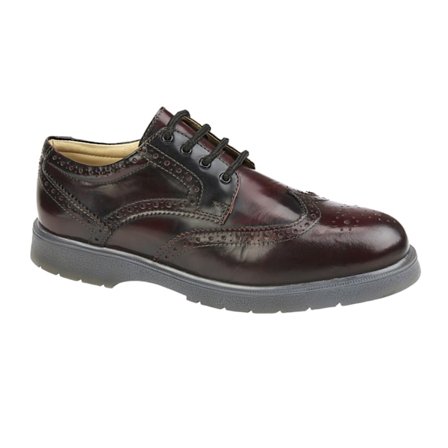 Grafters Herr Läder Brogues 8 UK Burgundy