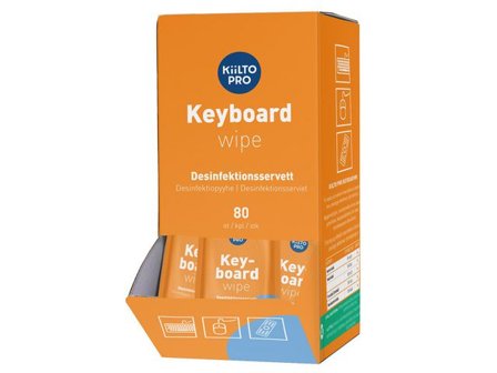 KiiLTO PRO Ytdesinfektionsduk Keyboard wipe 80/fp - Lyreco - Städ och hygien - Desinfektionsmedel - Desinfektionsservetter