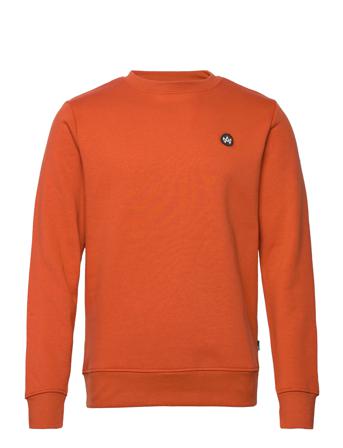 Lars Organic/Recycled Crew Sweat Sweatshirt Trøje Orange Kronstadt