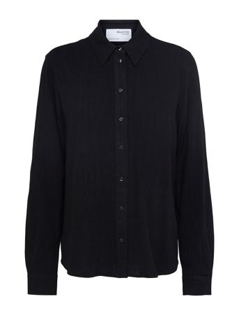 Slfviva Ls Shirt Noos Selected Femme Black