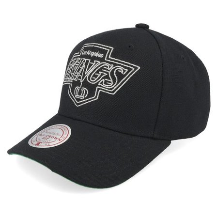 Mitchell & Ness - NHL Svart adjustable Keps - Los Angeles Kings Neon Logo Pro Cap Vintage Black Adjustable @ Hatstore