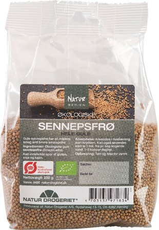 Natur Drogeriet Sennepsfrø gul Ø 250 g, Helse & Madvarer, Dressing & Saucer, Sennep