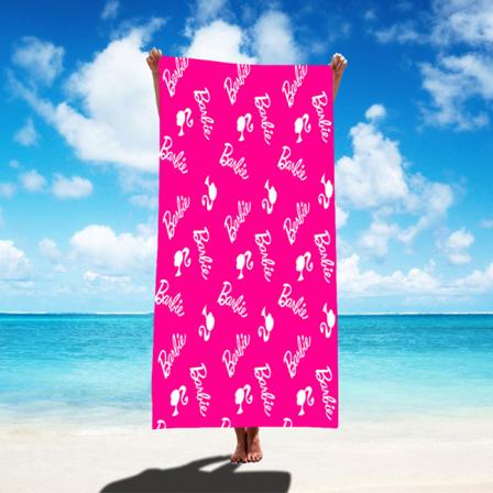 Barbie Princess Girls Födelsedagsfest Favor Beach Handduk 75*150