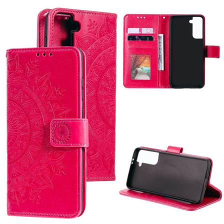 Samsung Galaxy S21 - Mandala Plånboksfodral - Rosa Pink Rosa