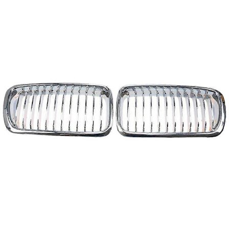 1 Par Krom Front Grill Nyre Grill for 7-serie E38 730IL/735I/725Tds/728I/750I Sedan 1994-2001