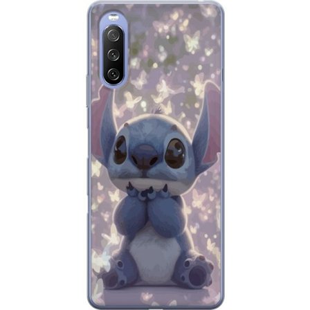 Sony Xperia 10 III Gennemsigtig cover Stitch sød kawaii sommerfugle lys magisk Disney