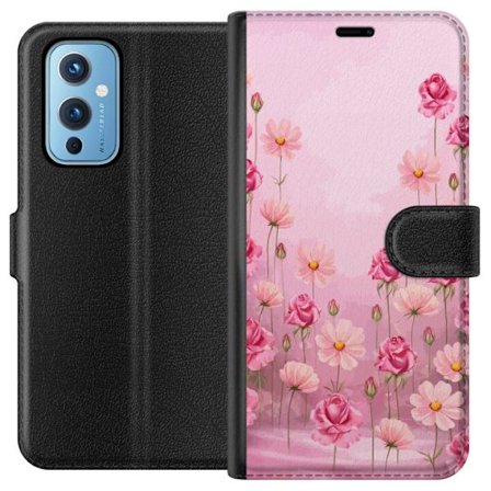 Kompatibelt Lommeboketui til OnePlus 9 Petal Reverie Soft Blush