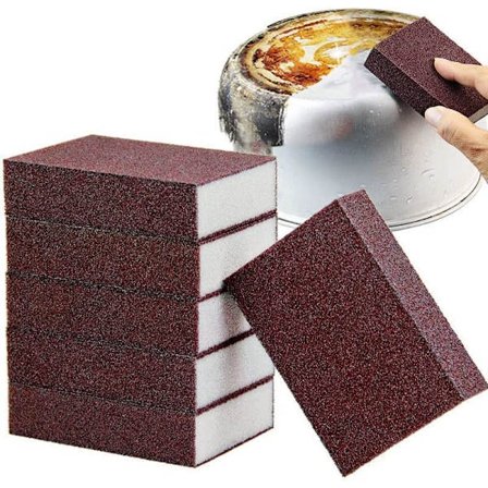 Paket Nano Carborundum Svamp Smärgel Svamp Borste Magisk Köksrengöringssvamp för Borttagning av Grytor