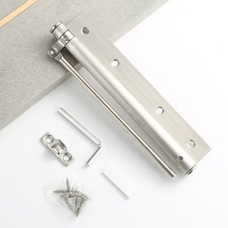 Dørlukker i rustfrit stål, justerbar kraft, selvlukkende dør C