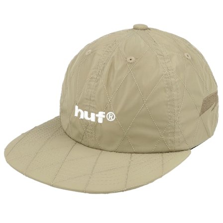HUF - Beige snapback Kasket - Lightining Quilted 6 Panel Hat Tan Strapback @ Hatstore