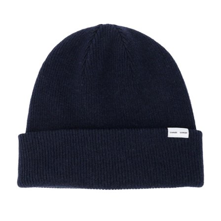 Samsøe Samsøe - Blå cuff Beanie - The Beanie Salute Navy Cuff @ Hatstore