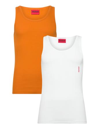 Tank Top Twin Pack Designers T-shirts Sleeveless Orange HUGO