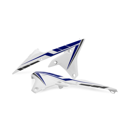 Polisport Radiator Scoops White - Yamaha YZ 250F 2014-2018