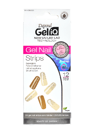 Depend Gel iQ Nail Strips Nagellack Unisex Rosa 1 PCS