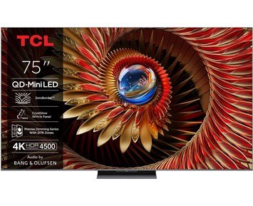 TCL-75C8K-TCL 75" C8K 4K QD-Mini LED Smart TV-Tv-75 tommer og større