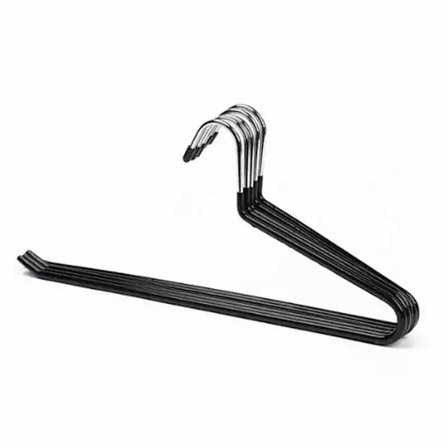 Bukser/Slacks Bøjler - Stærke og holdbare anti-rust krom metalbøjler, skridsikker gummibelægning, slanke og pladsbesparende, åbent design