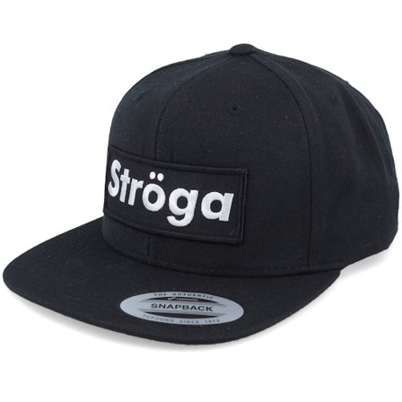 Iconic - Nero snapback Cappellino - Ströga Black Snapback @ Hatstore