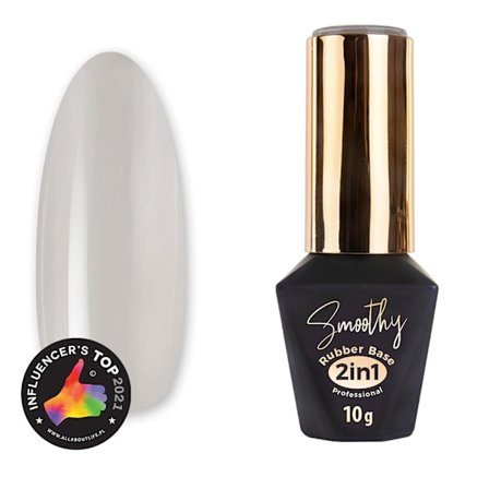 Mollylac - Gummibase 2in1 Smoothy - Nr. 1 - UV gel/LED - Base coat