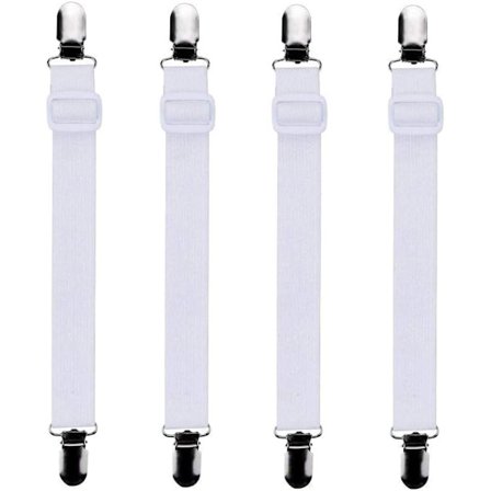 4 st (30 cm till 90 cm) justerbar lakanspännare,