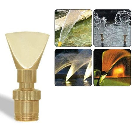 Vannfontenedyse Spray 1in (DN25) Messing Smal Vifteformet Vannspray Sprinkler for Hagedam Fornøyelsespark Museum