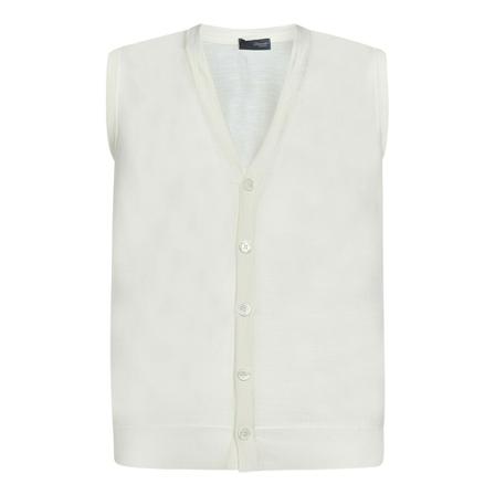Drumohr Strik Hvid, Herre Slipover, Størrelse: 3XL