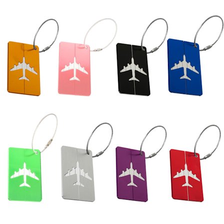 Bagageetikett i aluminium, vattentät bagageetikett