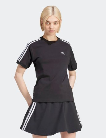adidas Originals 3 Stripe Tee - Black - L