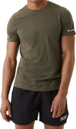 Björn Borg Men's Borg Breeze T-Shirt Men short-sleeved sweaters Green XL