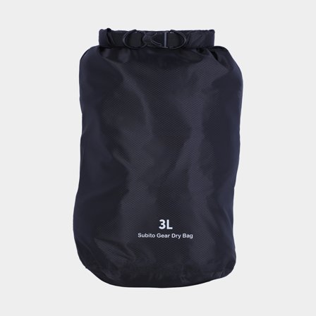 Drybag / wasserdichter Packsack Subito Gear, 70D, 3 Liter, schwarz - Boot