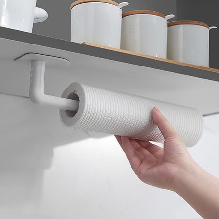 2 stk. Håndklædeholder til køkkenvæg, pladsbesparende papirrullestativ