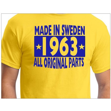 Gul T-shirt Made in Sweden 1963 All original parts