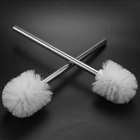 3-pak toiletbørste reservebørstehoved hvidt rustfrit stål toiletbørste reserve toiletbørste toilet B