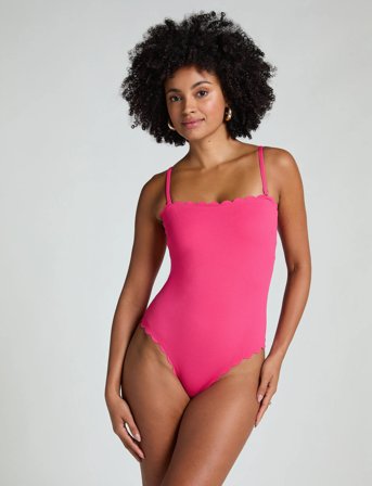 Hunkemöller Scallop Bandeau Bs - Pink - M