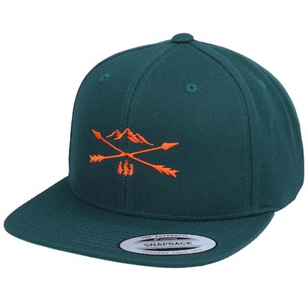 Wild Spirit - Nature Arrow Cross Spruce Green Snapback Snapback Green Cap - @ Hatstore