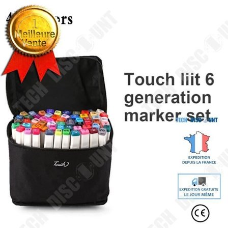 Merkki - TECH DISCOUNT - 40 kappaletta - Kaksoispää - Pysyvää - Sakkaroosi