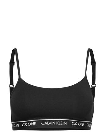Unlined Bralette Lingerie Bras & Tops Soft Bras Tank Top Bras Sort Calvin Klein