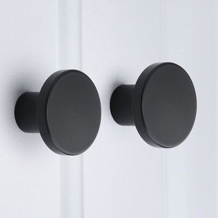 Sett med 10 møbelknotter - Svart