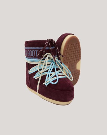 Moon Boot MB ICON LOW SUEDE LACES Punainen Kengät Tytöt - Kids Brand Store