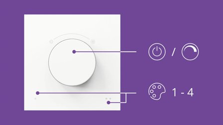 WiZ Smart Dreiebryter Smart dreiebryter, oppladbar, bærbar, USB-C, klikkbar magnet