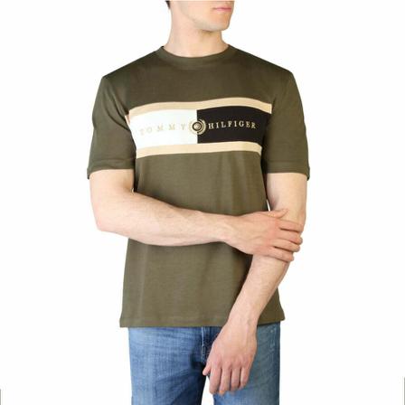 Tommy Hilfiger T-shirt Mw0Mw25064 Grøn, Herre T-shirts