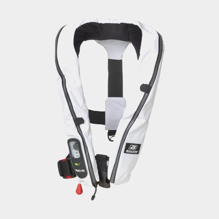 Inflatable life jacket Baltic Compact 100N, automatic, white + CO2 cylinder 20 gram, 30 - 110 kg