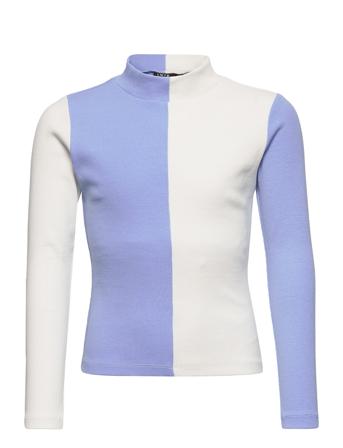 Nlftidablock Ls S Turtleneck Top T-shirts Turtleneck Multi/mønstret LMTD