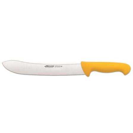 Teurastajan veitsi - ARCOS - Väri Prof 292700 - Nitrum ruostumatonta terästä - Terä 25 cm - Ergonominen keltainen