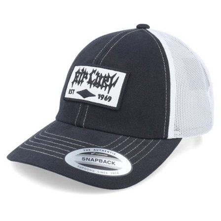 Rip Curl - Svart trucker Keps - Quality Products Black/White Trucker @ Hatstore