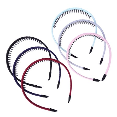 6 stk. stofbeklædt tandet hårklemme, street trendy kvinders praktiske fine hårspænde, hårtilbehør