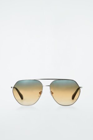 COS Women's Skyline Sunglasses - Aviator in Grey