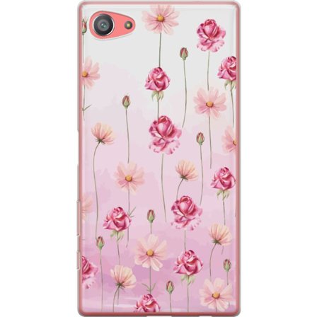 Kompatibelt Mobildeksel til Sony Xperia Z5 Compact Rose Petal Whisper