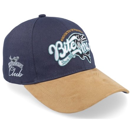 MJM Hats - Blauw adjustable Cap - Bite Me 41 Organic Cotton Navy Adjustable @ Hatstore