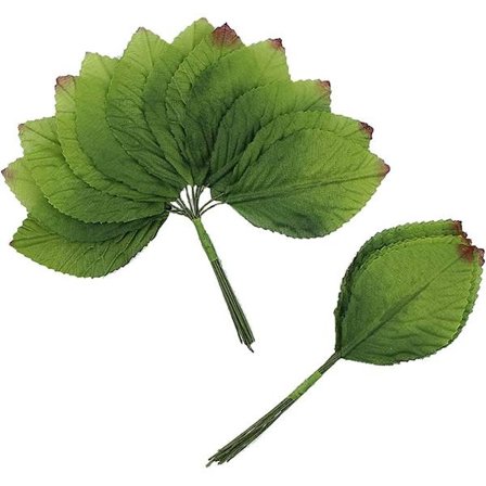 Silkeblade Blomster Kunstig Falsk Blomst Guld Grøn Silkeblad Rose Kunstige Blade Blomst DIY Krans Hjem Krans Dekoration